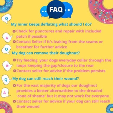 Dog Donut Collar | Alternative to Traditional or Soft Dog Cones | Inflatable Post-Surgery Cone for Medium Dogs (Pink) - Image 5