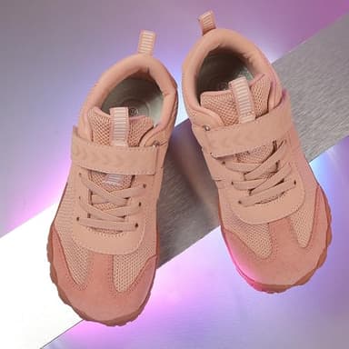 KUBUA Boys Girls Sneakers Kids Barefoot Shoes Comfortable Anti-Slip Walking Shoes for Indoor Outdoor Tennis Running Hiking Training Apricot 13 Little Kid - Image 7