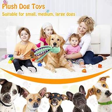 Fuufome Large Squeaky Dog Toys- Plush Dog Toys with Soft Fabric for Small, Medium, and Large Dogs Daily Companionship, Training Reward Gift - Image 2