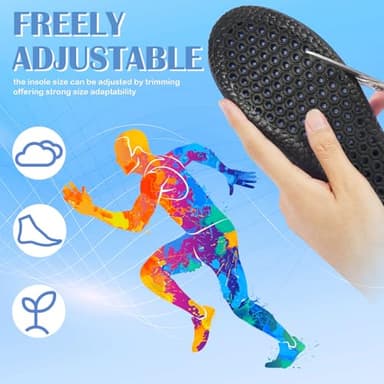 Eimocs 2 Pairs Memory Foam Insoles for Men/Women, Providing Shock Absorption and Cushioning for Tired Feet, All-Day Comfort Shoe Inserts - Image 6