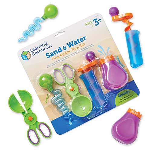 Learning Resources Sand & Water Fine Motor Set - Fidget Toys, Water Bin Play, Toddler Daycare Essentials Games Tools , Homeschool and Preschool, Montessori for Kids, Gifts for Boys and Girls - Image 1