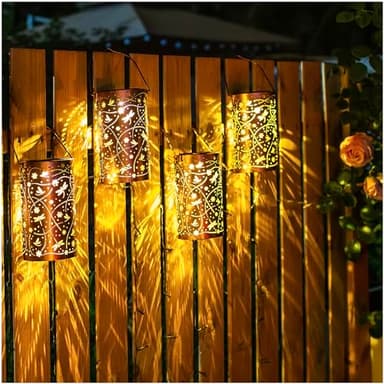 Dragonfly Solar Lanterns Outdoor Waterproof Hanging Solar Lights Dragonfly Gifts for Women Men Metal Decorative LED Dragonfly Lanterns for Garden Decor,Yard,Patio,Lawn,Tabletop,Pathway,Landscape - Image 7