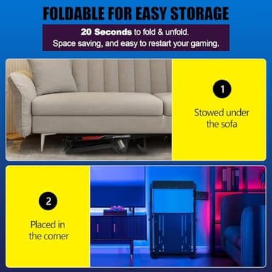 GTPLAYER Sim Racing Wheel Stand Simulator Cockpit Wheel Stand Racing Steering Shifter Mount fit for Logitech G25 G27 G29 G920 G923 Thrustmaster T330TS Gaming Stand Wheel Pedals NOT Included, Black - Image 7