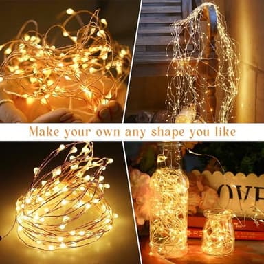 Selarlyt 200 LED 72Ft Solar String Lights for Outside, Solar Fairy Lights for Outside Waterproof with 8 Modes, Twinkle Light for Patio Tree Christmas Party Wedding Decor(Warm White) - Image 3