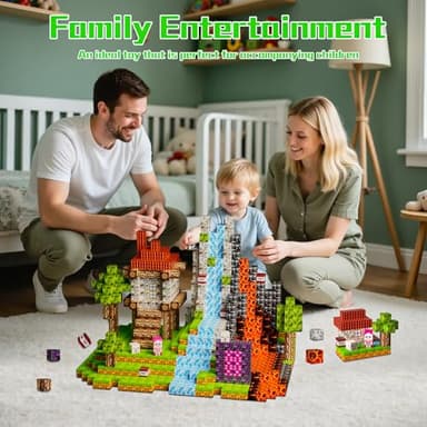 Magnetic Blocks 126PCS - 1 inch Magnetic Building Blocks Cubes Kid STEM Sensory Toy for 3+ Year Old Boys & Girls Game Themed Gifts - Image 7