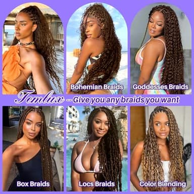 Human Braiding Hair for Boho Braids 110g Deep Wave Boho Bulk Human Hair for Braiding Knotless 12A Wet - Image 4