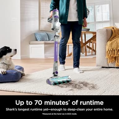 Shark IP1251 PowerDetect Cordless Stick Vacuum, HEPA Filtration, 70-Minute Runtime, Carpet & Hard Floor, Portable, XL Dust Cup, Perfect for Pet Hair (Renewed) - Image 6