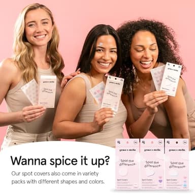 grace & stella Award Winning Pore Strip - Pimple Patches for Face - Hydrocolloid Acne Patches - Absorbs Zits, Reduces Redness - Cute Patches Dermatologist-Tested, Vegan (Multishape, 72 Count) - Image 9
