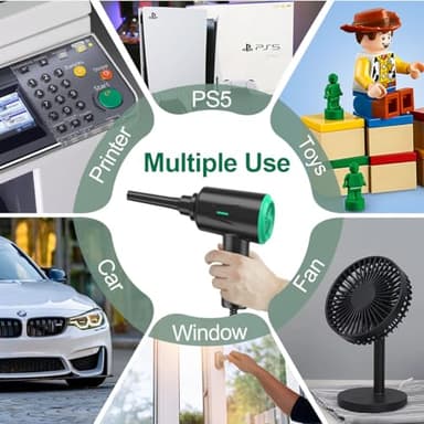 Meudeen Air Duster - Electric Air Blower - 5.74oz High Power Cleaning for Computer - PC - 2 Gear Compressed Air - Image 9