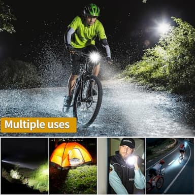 Bike Lights,Chasinglee USB Rechargeable Bicycle Lights, Super Bright 1200 Lumens Front and Back LED Bike Lights IPX6 Waterproof Bicycle Wheel Lights Taillight Set for Night Riding, Road and Mountain - Image 4