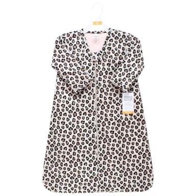 Hudson Baby Unisex Baby Long Sleeve Plush Faux Fur Sleeping Bag, Wearable Blanket, Leopard Pink, 12-18 Months - Image 2