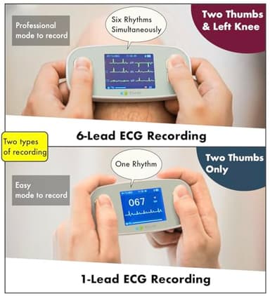 EMAY 6L Portable ECG Monitor | Record ECG and Heart Rate in 6 Channels | Compatible with Smartphone and PC | No Subscription Required - Image 5