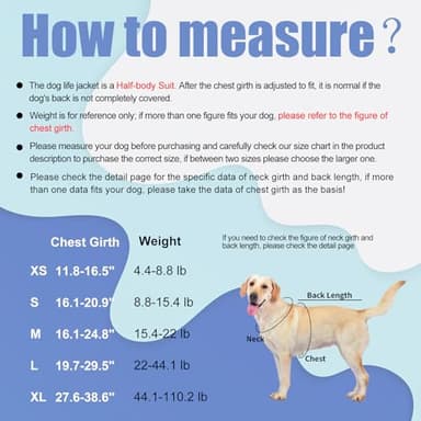 Doglay Dog Life Jacket for Boating & Swimming, High Buoyancy Reflective Dog Life Vests with Rescue Handle and D-Ring, Ripstop Adjustable Floating Vest for Small Medium Large Dogs - Image 6