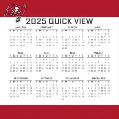 Turner Sports Tampa Bay Buccaneers 2025 Box Calendar (25998053057) - Image 4