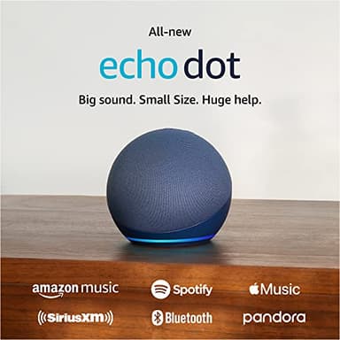 Amazon Echo Dot (newest model), Vibrant sounding Alexa speaker, Great for bedrooms, dining rooms and offices, Deep Sea Blue - Image 9