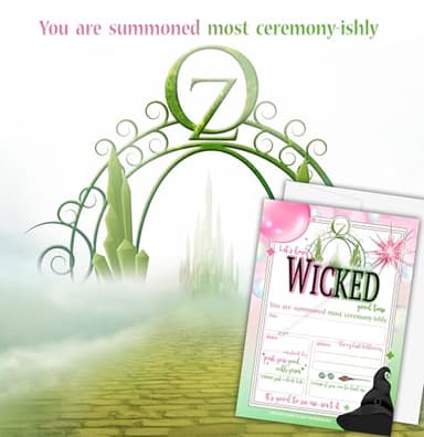 Let's Have a Wicked Good Time - Birthday Invitations - Viewing Party Invites - Set of 15 with envelopes - Image 5