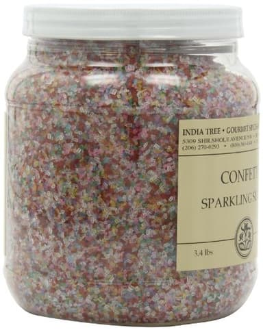 India Tree Confetti Sparkling Sugar, 3.4 lb 3.4 Pound (Pack of 2) - Image 7