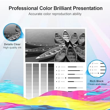 63XL Black Ink Cartridge High-Yield for HP Ink 63 Replacement for HP 63 Black Ink Cartridge Works for HP OfficeJet 3830 4650 5255 5258 5200 Envy 4520 4512 4510 DeskJet 1112 2130 3630 F6U64AN (2 Pack) - Image 5