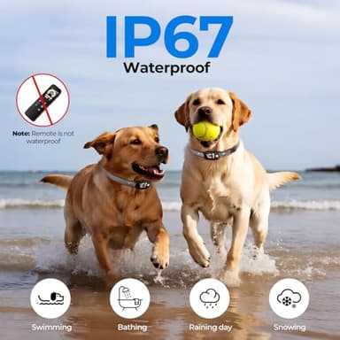 Dog Shock Collar for 2 Dogs (10-120Lbs), 4200FT Remote Training Collar with Light for Night Walks, 3 Training Modes, IP67 Waterproof Rechargeable E-Collar with Exclusive Shock Lock - Image 5