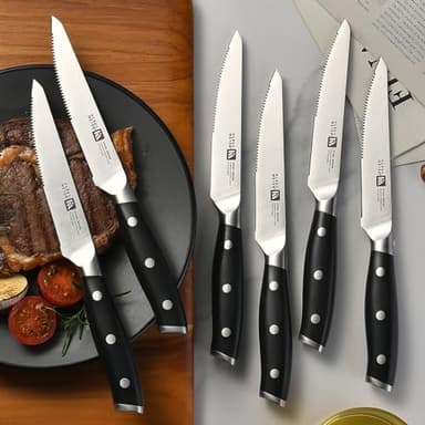 Klaus Meyer Stahl 19 Piece High Carbon Exclusive German Steel Knife Block Set (Black) - Image 9