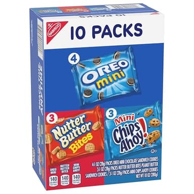Nabisco Cookie Variety Pack, OREO Mini, Nutter Butter Bites, CHIPS AHOY! Mini, 40 Snack Packs (4 Boxes) - Image 12
