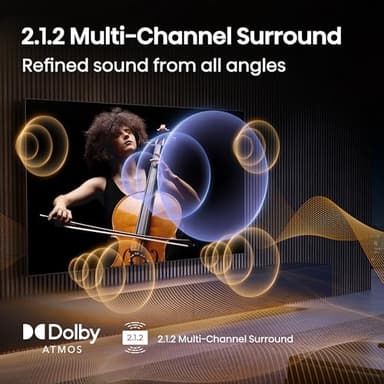 Hisense 55" U7 Mini-LED ULED 4K UHD Best Premium Gaming Google Smart TV (55U75QG, 2025 Model) - QLED, Native 165Hz, VRR 288, Up to 3000 Nits, HDR10+, Dolby Vision IQ · Atmos, IMAX Enhanced, 2.1.2 Ch - Image 9