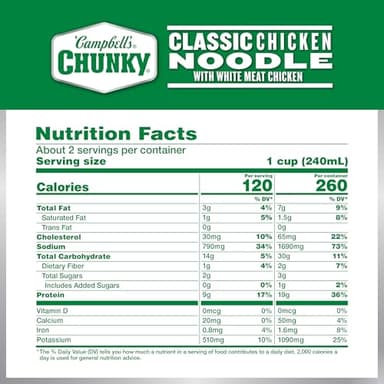 Campbell’s Chunky Soup, Classic Chicken Noodle Soup – Kelce Legend Edition, 18.6 oz Can - Image 2