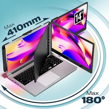 Teamgee S1 Dual Laptop Screen Extender — 14” FHD IPS Portable Monitor for 13–17” Laptops, USB-C/HDMI Plug & Play, Compatible with Windows, macOS & Android, Perfect for Hybrid Work & Travel - Image 4