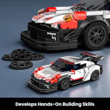 Mould King Speed Champion Car Building Toys with Acrylic Display Case Model Race Car Toy Building Blocks Kit, Collectible Racing Vehicle Set for Kids Age 8+ Teens Adults - Image 3