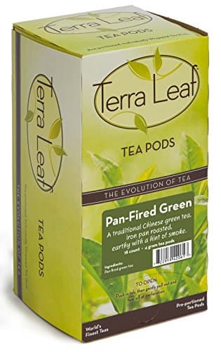 Baronet Coffee Terra Leaf Pan Fired Green Tea Pods - 3 Boxes of 18 Single Serve Coffee Pods Individually Wrapped for Freshness - Fits Most Pod Brewers, 18 Count(Pack of 3) - Image 1