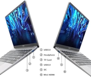 FUNYET 14 Inch Gaming Laptop, Laptop Computer 2025 Windows 11 Pro, 16GB RAM 1TB SSD, Intel 11th Gen N5095 Processor(up to 2.9 GHz), FHD 1920 x 1080 - Image 6