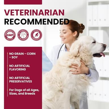 Glucosamine for Dogs Hip and Joint Supplement Chews, Chondroitin Joint Supplement for Dogs, Joint Chews for Dog, Dog Supplement for Joint Pain Relief - 60-Day Satisfaction Guarantee -180 Ct - Image 9