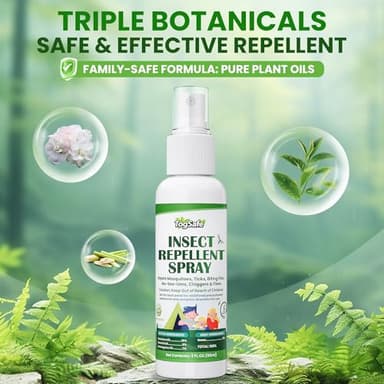 TogSafe Mosquito Repellent Spray - Plant-Based Natural Insect Repellent Spray with Essential Oils, DEET-Free, Long-Lasting Protection (2 Fl Oz, 2 Pack) - Image 7