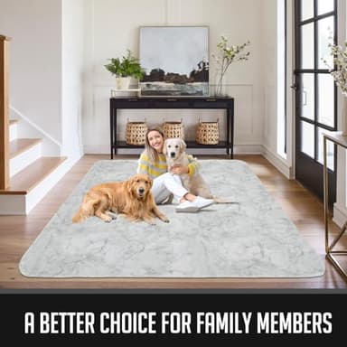 Washable Pee Pads for Dogs, Reusable Pee Mats for Dogs, Puppy Pads Super Water Absorption Puppy Pee Rugs Easier to Dry, Wee Wee Pads for Dogs Non-Slip, Pet Training Pad Whelping Playpen Dog Crate - Image 6