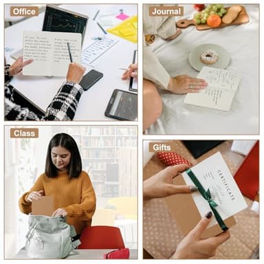 ZCZN 100 Pack A5 Kraft Notebooks Bulk, 8.15x5.5 Inches Blank Journaling Notebooks, Notebooks for Work, Composition Notebooks for School, Journal notebooks for kids, 60 Pages - Image 7