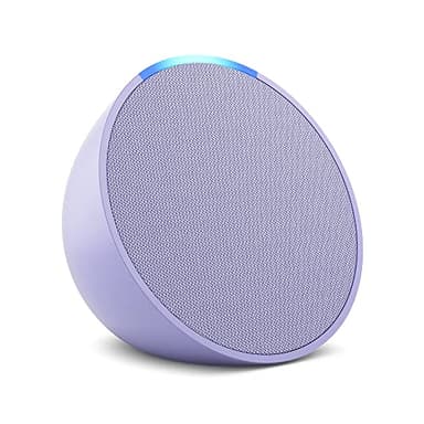 Amazon Echo Pop (newest model), Our smallest Alexa speaker, Fits in any room, Lavender Bloom - Image 1