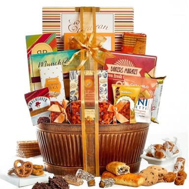 Broadway Basketeers Sympathy Gift Basket, Kosher Condolences Food Baskets for Delivery, Perfect Care Package Box or Assorted Snacks for Bereavement, Loss, Funeral, or Shiva - Image 1