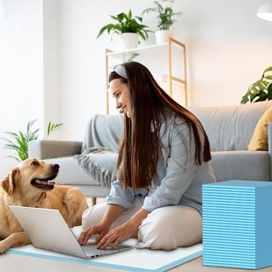 Puppy Pee Pads for Dogs - 32"x36" Extra Large, 60 Count, Leak-Proof & Super Absorbent, Thicken Disposable Potty Pads for Puppy & Cat Training - Image 7