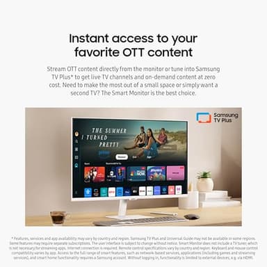 SAMSUNG 27-Inch M5 (M50D) Series FHD Smart Monitor with Streaming TV, Speakers, HDR10, Gaming Hub, Multiple Ports, Workout Tracker, Vision Accessibility Tools, LS27DM501ENXZA, 2024 - Image 5