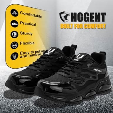 Steel Toe Shoes for Men Women Composite Toe Work Sneakers Comfortable Indestructible Safety Shoes Lightweight Breathable Construction Sneakers Puncture Proof Air Cushion - Image 7