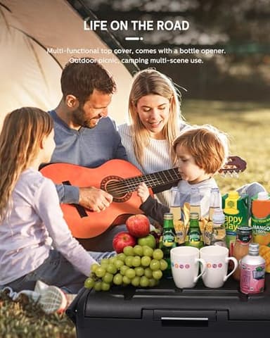 PHILIPS TB7101 12 Volt Refrigerator, 39 Quart Dual Zone Car Refrigerator, Electric Cooler with 12/24V DC, Car Fridge Portable Freezer Compressor Cooler for Car Truck RV Road Trips Travel and Home Use - Image 7