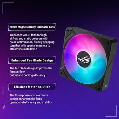 ASUS ROG RYUJIN III 360 ARGB EXTREME all-in-one AIO CPU liquid cooler, AMD Ryzen 9000 & Intel® Core™ Ultra Ready, Asetek Gen8 V2 pump; high airflow static pressure magnetic fans; customizable 3.5" LCD - Image 3