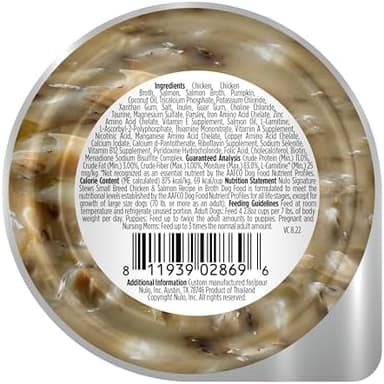 Nulo Small Breed Dog Signature Stew Chicken & Salmon in Broth, 24 x 2.8 oz Cup - Image 5