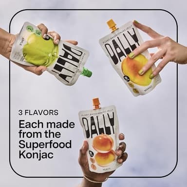 Dally Drinkable Konjac Jelly Variety Pack (10 Pouches) – 10-Calorie, Zero Sugar Korean Fruit Snack – Mango, Peach & Apple Flavors – Prebiotics & Postbiotics for Skin, Immune & Weight Management - Image 6