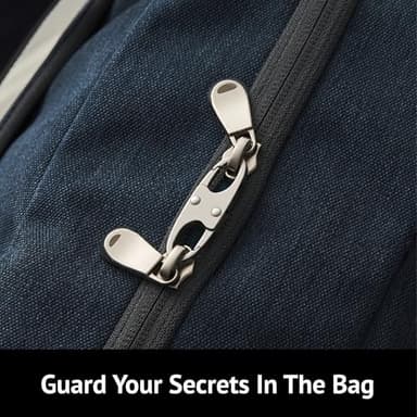 Zelin Small Carabiner, Double Opening Zipper Locks, 4Pcs Premium Zinc Alloy Zipper Clip Theft Deterrent for Luggage, Clothing, Backpacks, Boots, Purses, Travel Outdoor Sports - Image 4