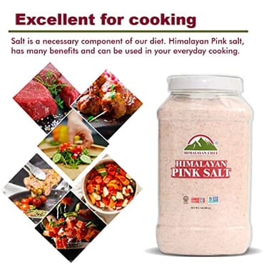 Himalayan Chef Himalayan Pink Salt - 5 lbs Fine Grain Plastic Jar - 100% Natural and Pure Gourmet Crystal - Contains 84 Essential Minerals | Kosher and Vegan Certified - Image 3
