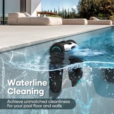 AIPER Scuba N1 Cordless Robotic Pool Cleaner, Wall & Waterline & Floor Cleaning, Smart Navigation, Superior Mobility, Four Cleaning Modes for Inground Pools up to 1600 sq.ft (Renewed) - Image 3