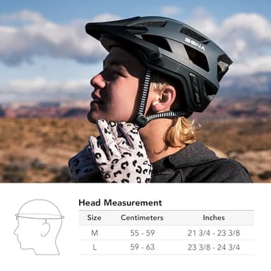 Sena M1 EVO Smart Mountain Bike Bluetooth Helmet Integrated Mesh Intercom System (Matte White, Medium) - Image 4