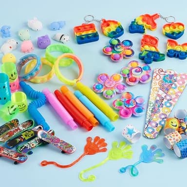JOYIN 60 Pcs Party Favors for Kids, Fidget Toys Pack, Sensory Toy, Goodie Bags Fillers for Kids Birthday Party, Prizes in Bulk for School, Pinata Stuffers, Classroom Prizes, Treasure Box Toys Autism - Image 8