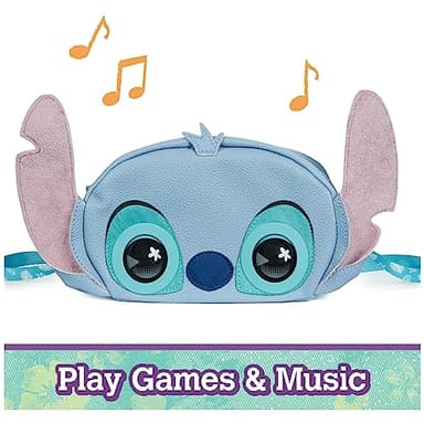 Purse Pets, Disney Stitch Officially Licensed Interactive Pet Toy & Kids Purse, 30+ Sounds & Reactions, Girls Crossbody Bag, Trendy Tween Gifts - Image 8